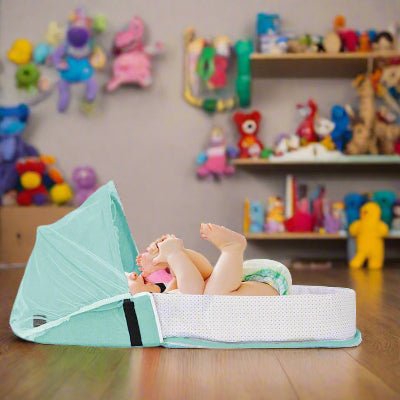 Berceau de Voyage - BabyNest™ - Vert - Hanagamise
