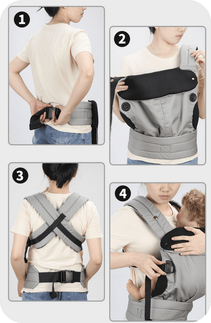 Porte Bebe Physiologique Linergo instalation comment porte bebe