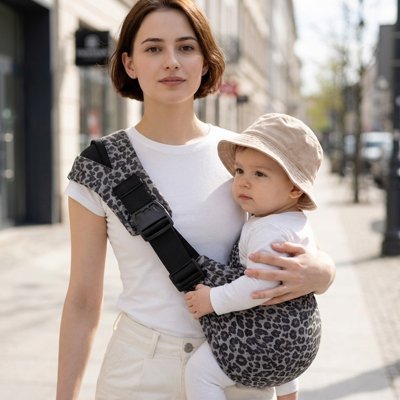 Porte bebe Portelio exterieur soleil bebe chapeau