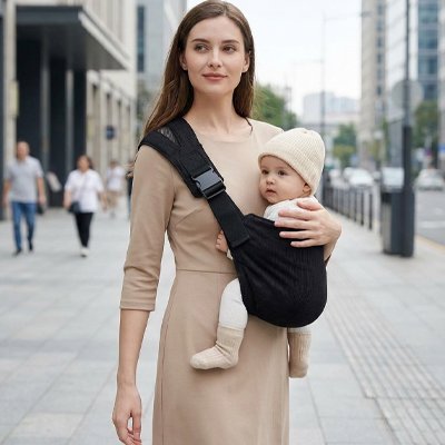 Porte bebe Portelio portage exterieur rue