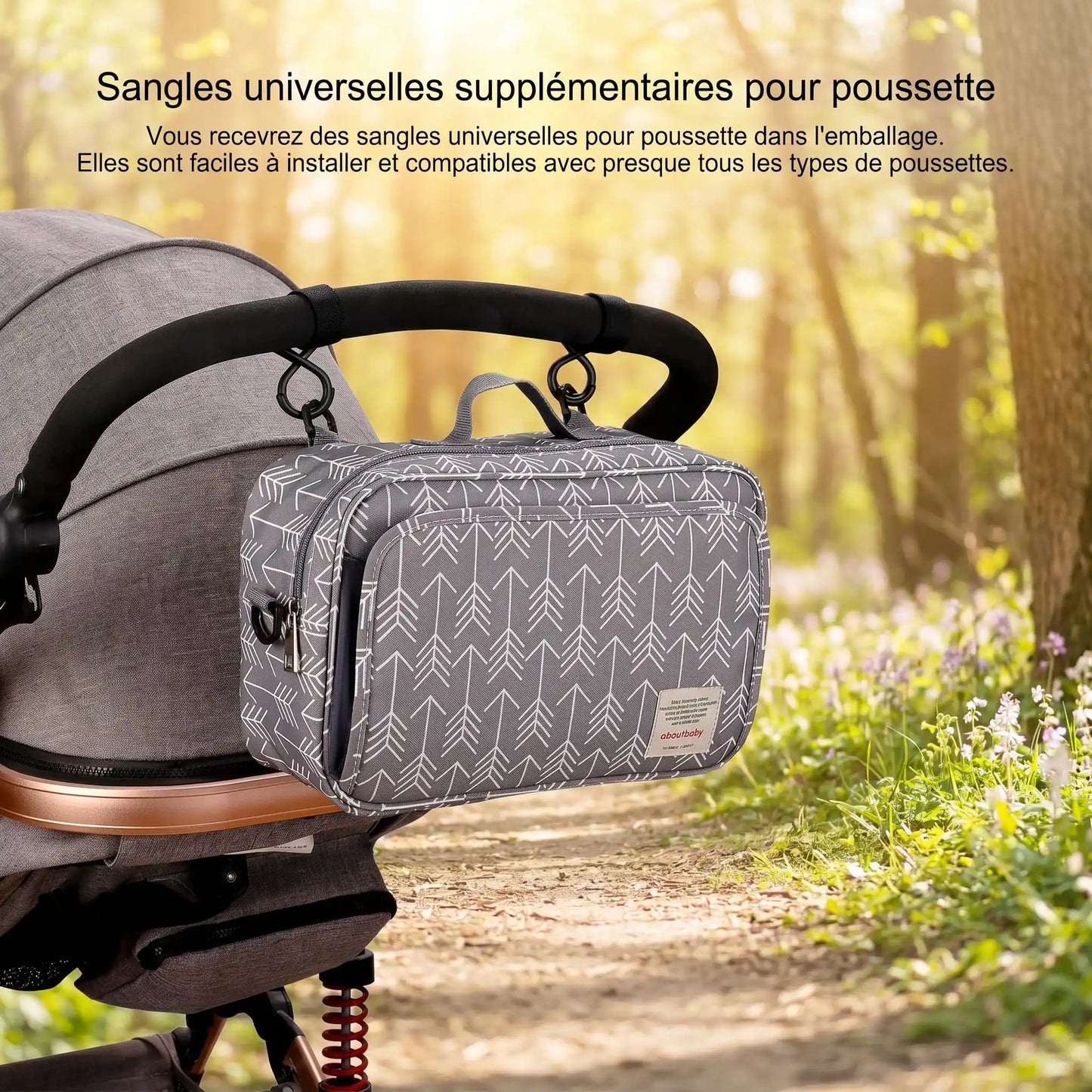 Trousse de toilette Pousago accroche sur poussette