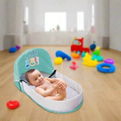 Berceau de Voyage - BabyNest™ - Vert - Hanagamise