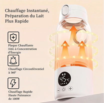 Chauffe Biberon Nomade LactoGo | Isotherme 24h - Hanagamise