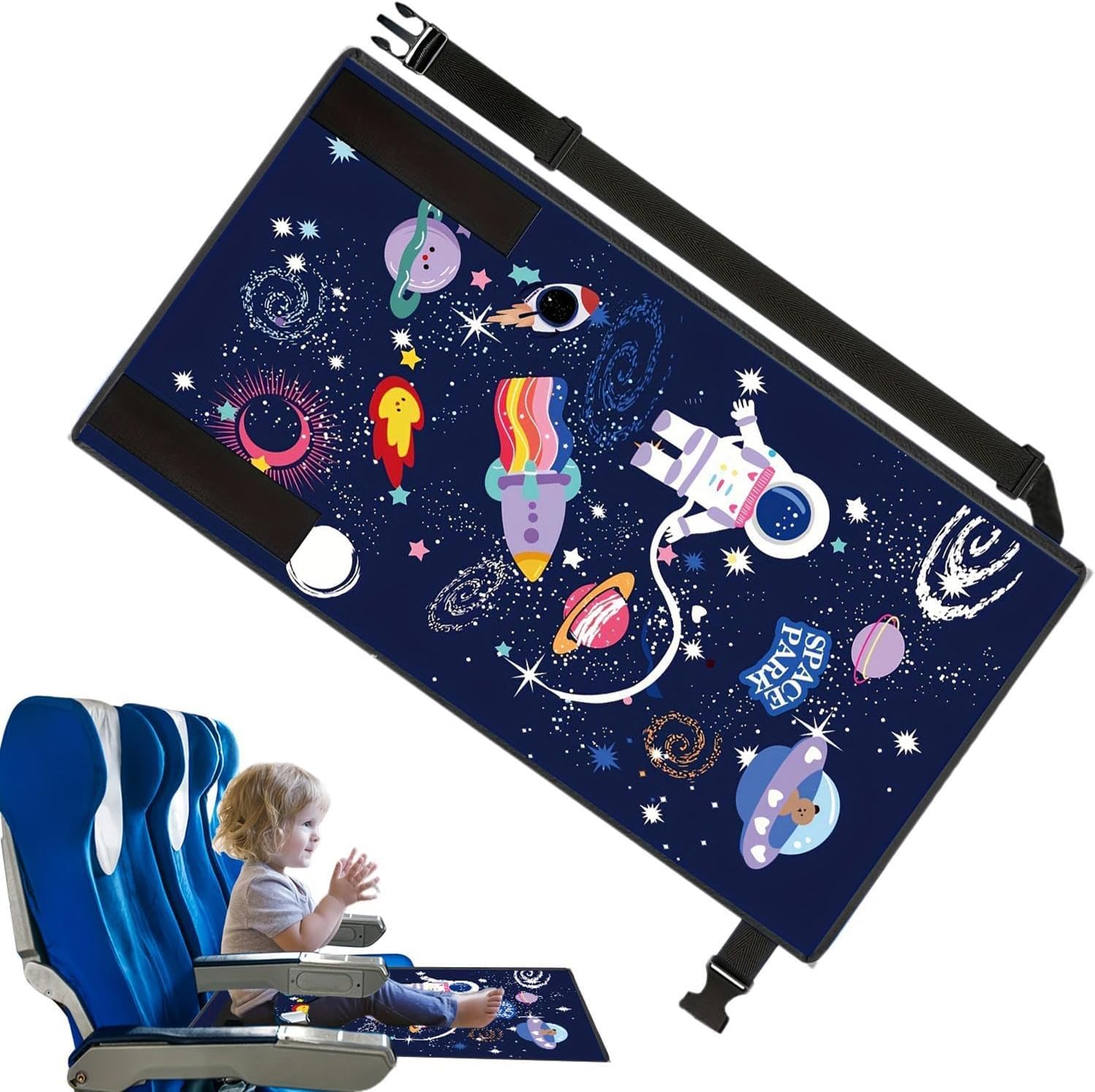 Lit Bebe Avion - FlyEase™ - Bleu - Hanagamise