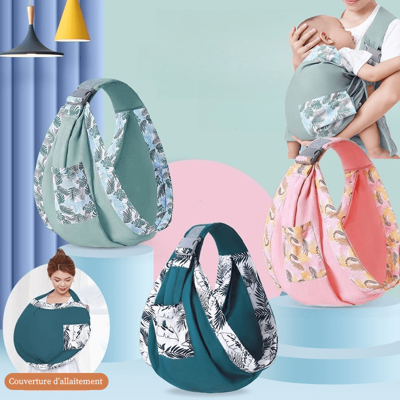 Porte-bébé souple Portelien en utilisation d'allaitement