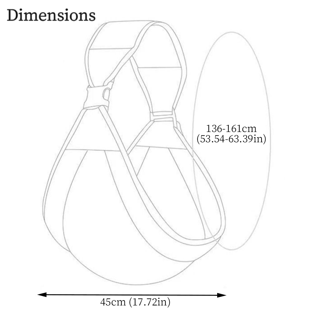 Porte-bébé souple Portelien et ses dimensions