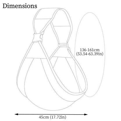 Porte-bébé souple Portelien et ses dimensions