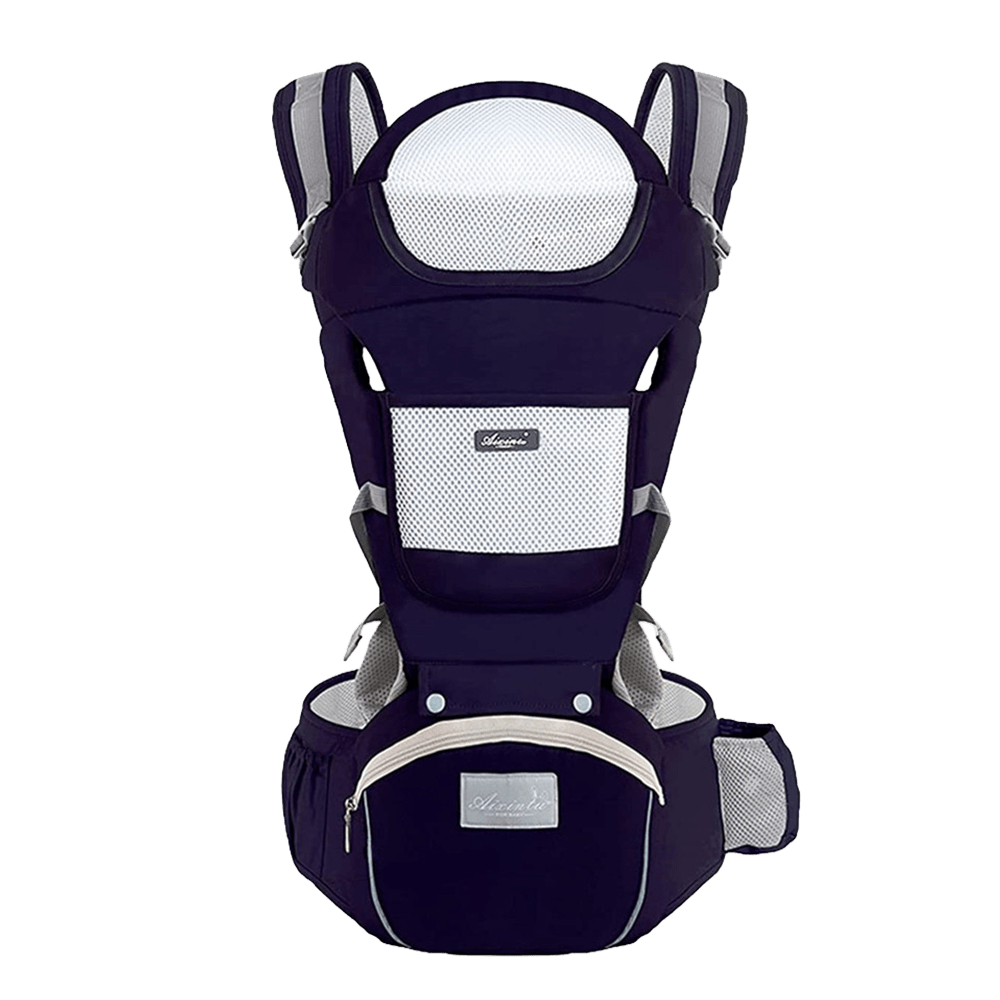 Porte bebe Evolutransport de couleur marine sans arriere plan coton poly