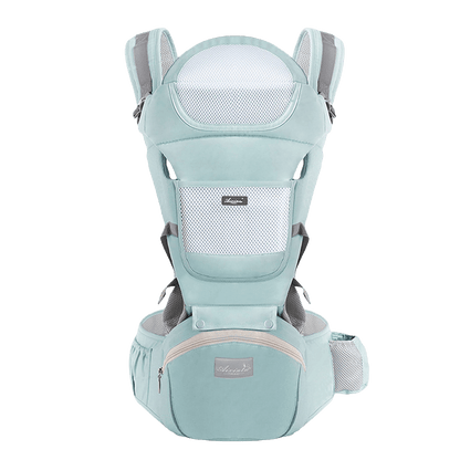 Porte bebe Evolutransport de couleur vert sans arriere plan coton poly