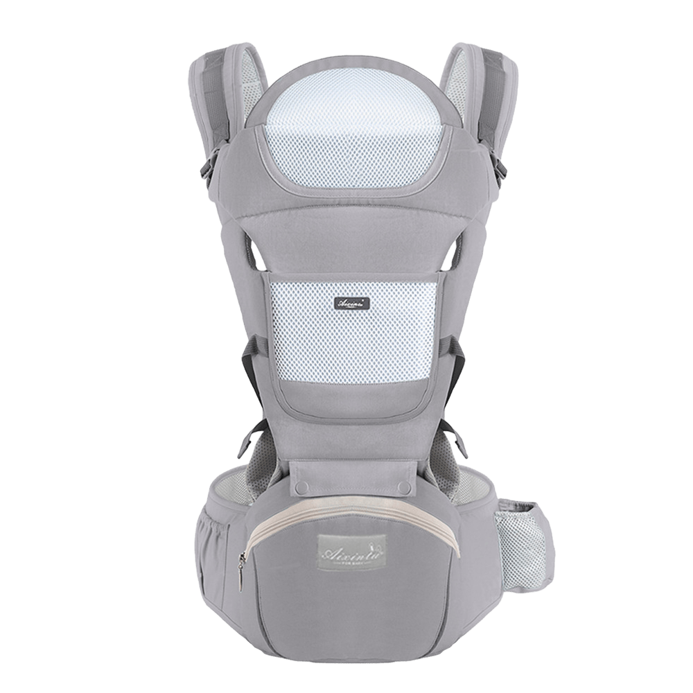 Porte bebe Evolutransport de couleur Gris sans arriere plan coton poly