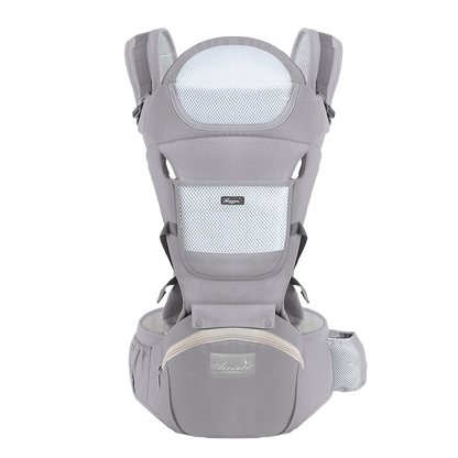 Porte bebe Evolutransport de couleur Gris sans arriere plan coton poly