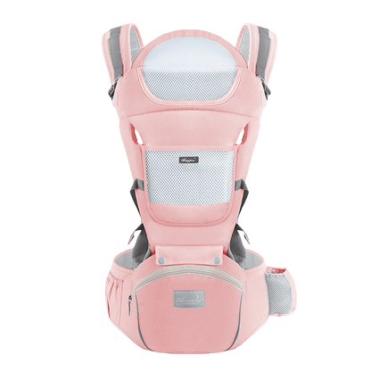 Porte bebe Evolutransport de couleur Rose sans arriere plan coton poly
