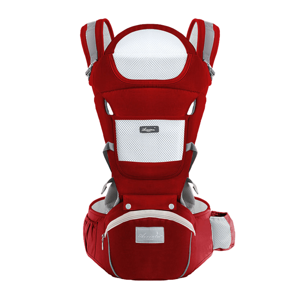 Porte bebe Evolutransport de couleur Rouge sans arriere plan coton poly