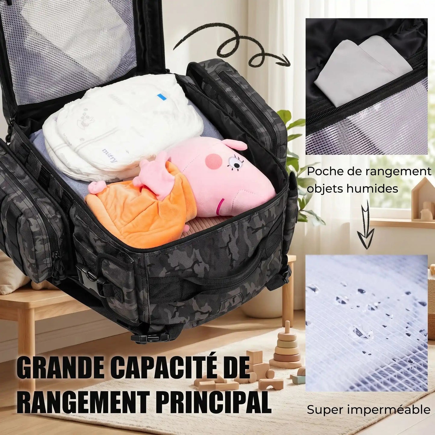 Sac a Dos a Langer Milidad | Complet, Tapis Inclus - Hanagamise