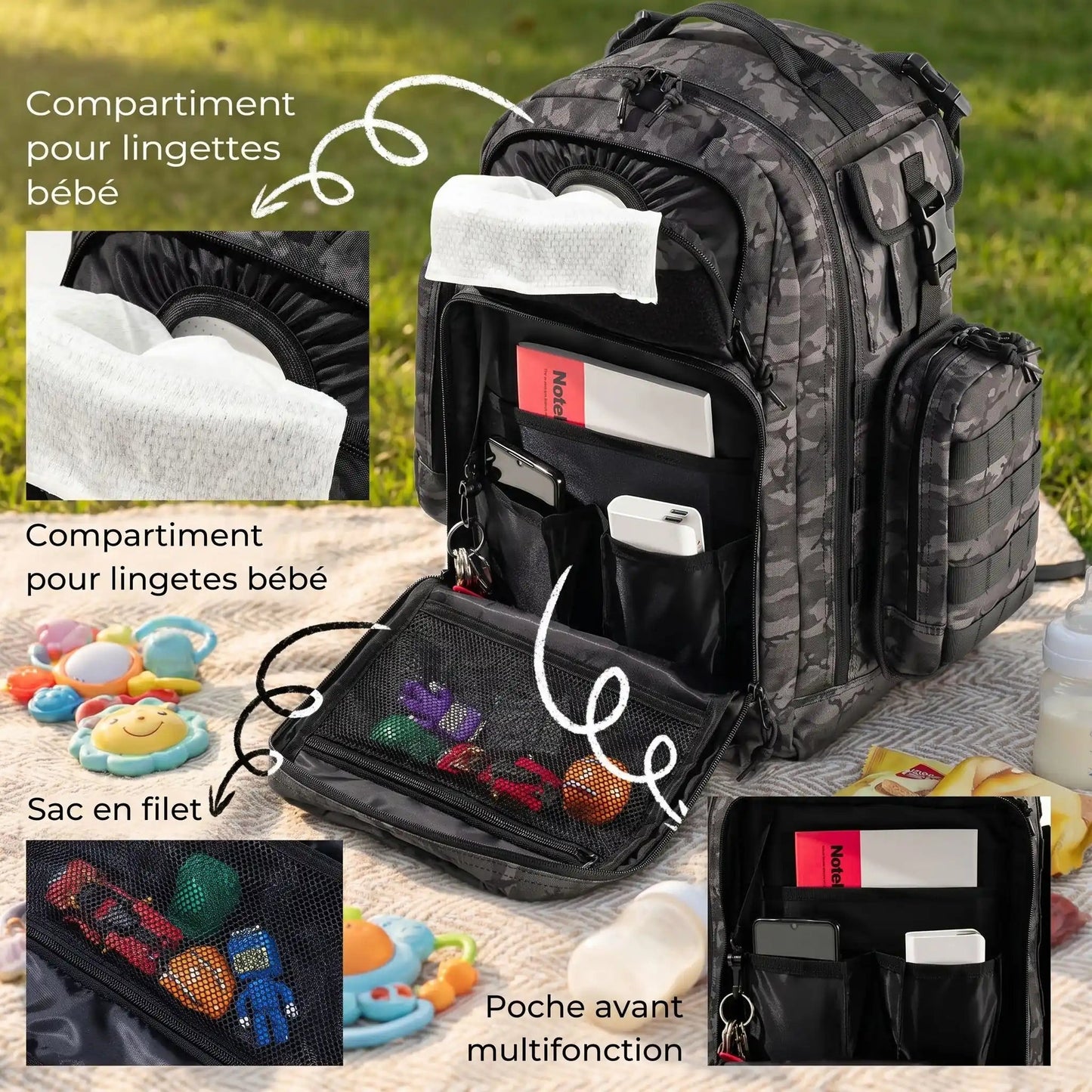 Sac a Dos a Langer Milidad | Complet, Tapis Inclus - Hanagamise