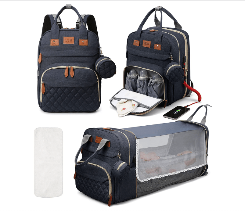 Intérieur sac à langer NestGo organisation propre et sale