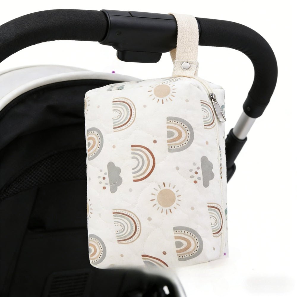Sac a Langer arc en ciel avec sangle pour poussette