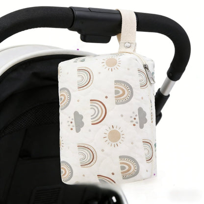 Sac a Langer arc en ciel avec sangle pour poussette