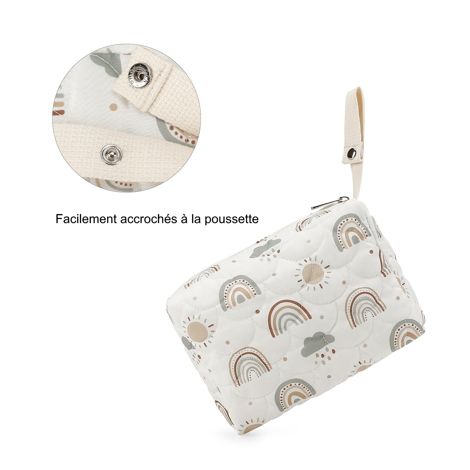 sac a langer avec attache accroche facile poussette